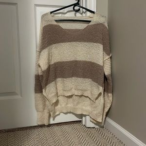 shein cream and light brown sweater